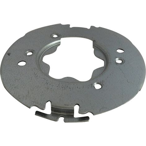 Zurfluh Feller – Flasque Polyreno pour moteur Somfy – Support caisson 150-165 – Acier galvanisé 1,5mm – Verrouillage moteur avec anneau déporté