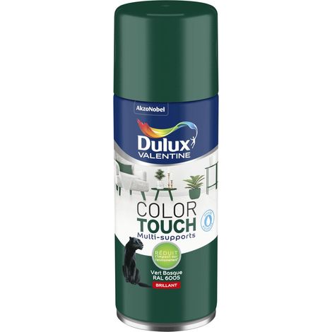 Peinture Aérosol Color Touch - Brillant Vert Basque 400 ml - Dulux Valentine