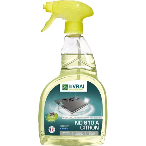 Entfettende Desinfektionsmittel für Lebensmittel Le Vrai 750ml 4744