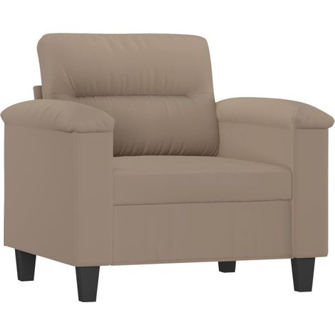 Chaise de salon,Chaise de canapé Taupe 60 cm Tissu microfibre CFW64377 (1/5)