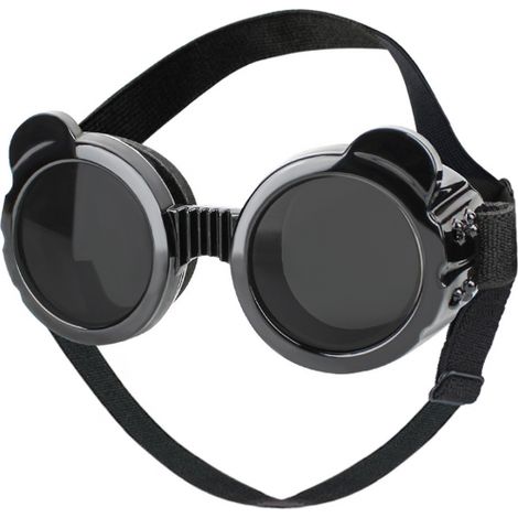 Filiyano-1 paire de lunettes pour petit chien style panda, verres UV, protection oculaire chat (1/5)