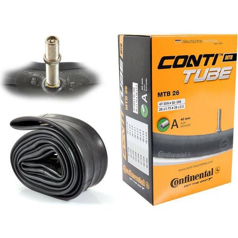 Cámara de aire Continental MTB 26" x 1,75" - 2,5" válvula automática 40 mm (1/5)
