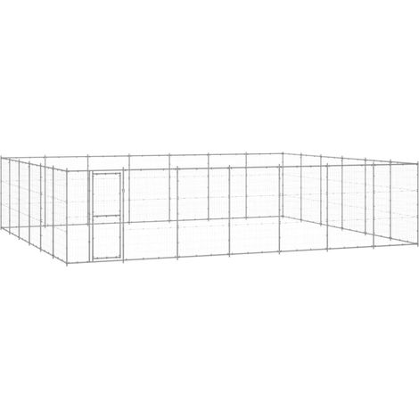 Outdoor-Hundezwinger Verzinkter Stahl 50,82 m²