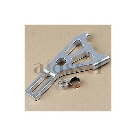 Adaptateur universel CNC pour système de frein/amortisseur arrière de moto, entraxe de 82 mm, compatible avec les étriers de frein de 82 mm sur roue arrière - Argent (1/5)