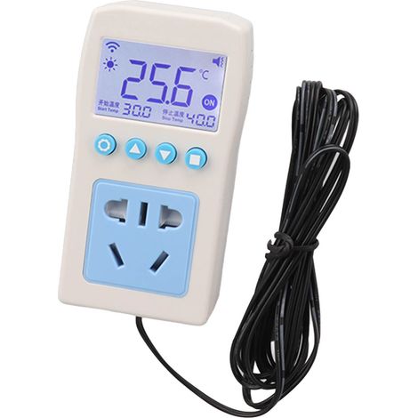 Thermostat intelligent WiFi LCD, contrôleur de température numérique automatique, prise AU 110-250V, affichage digital, programmateur à distance. (1/5)