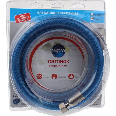 Wpro - gas conn. Hose naturel 2m - 484000000333 - 8015250111873