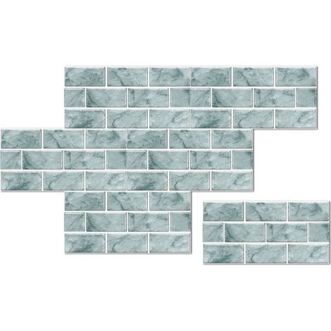 12 Feuilles Autocollant Mosaïque, Résistant et Indéchirable, Auto-adhésif sans Colle, pour Salle de Bain et Cuisine (1/5)