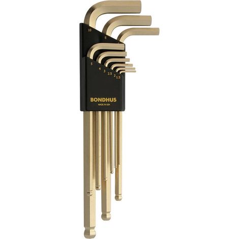 Set di chiavi Bondhus Protanium® dorate 9 pezzi