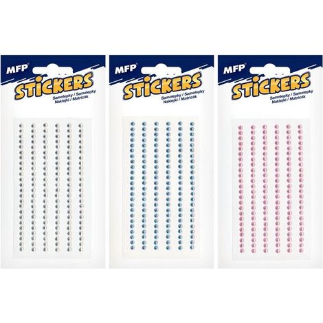 Kieselstein-Aufkleber, 3 mm, Farbmischung 1102