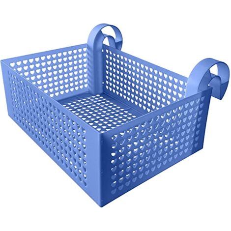 QORVA-Panier de rangement pour piscine, bleu Panier de piscine en plastique recyclé Accessoire de piscine Panier de rangement et porte-boissons pour piscine (1/4)