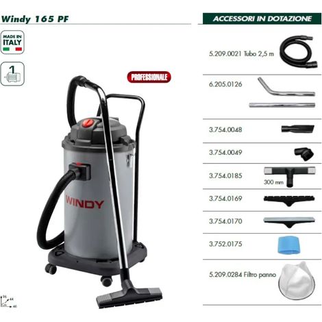 ASPIRAPOLVERE-ASPIRALIQUIDI LAVOR WINDY 165PF PROFESSIONALE - PROMO-