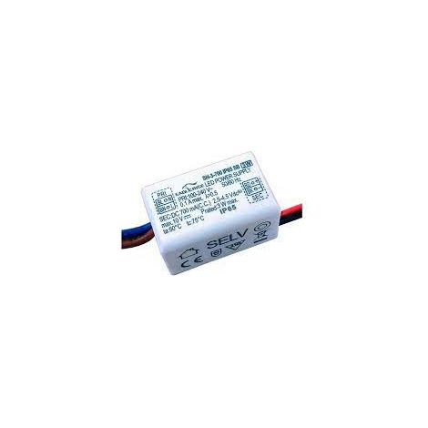 Alimentation LED 2,5-10Vdc 350mA 3,5W IP65 – Courant constant pour applications humides – Dimensions 47x23x21mm - Sh-3-350