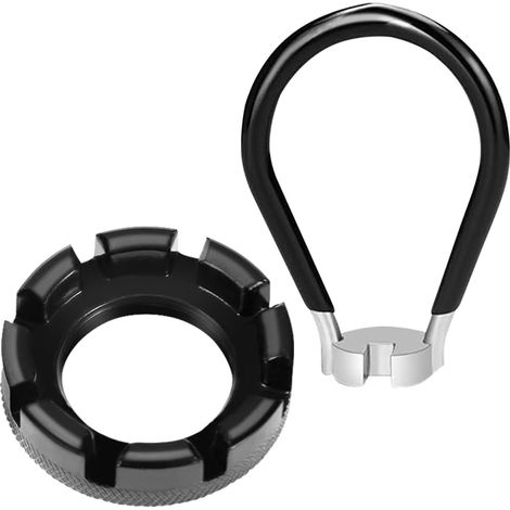 Bicycle Spoke Wrench, 2 Pcs 8-Way Spoke Wrench, Bicycle Wheel Adjustment and Repair Tool, Bike Tool (10-15 Gauge), for Mountain Bikes, Road Bikes, and Electric Bikes (1/5)