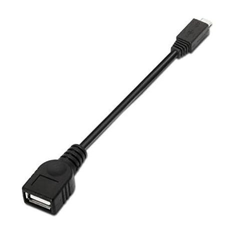 otg usb(a)h vers micro usb(b)m 2.0 cable 15cm noir (1/2)