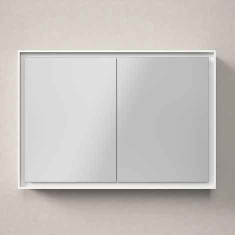 Duravit L-Cube armoire de toilette avec éclairage LED, 2 portes,