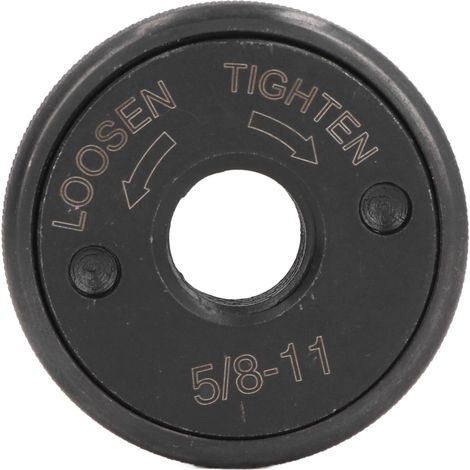 Tuerca de brida para amoladora angular 5/8-11, acero aleado, antideslizante, autoblocante, placa de presión para amoladora, 48,5 mm de diámetro (1/5)