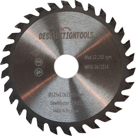 Lame de scie circulaire 125mm x 22,23mm - 30T SawMaster Series