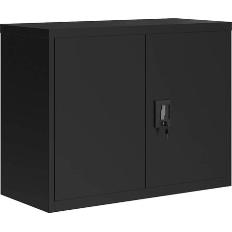 File Cabinet Black 90x40x70 cm Steel vidaXL