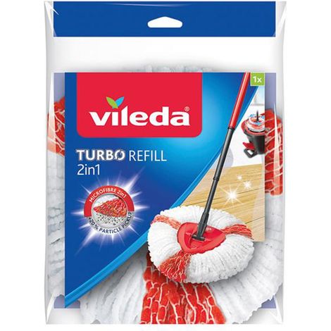 Vileda Easy Wring & Clean Turbo Mop Refill FH151608 - 2-in-1 M...
