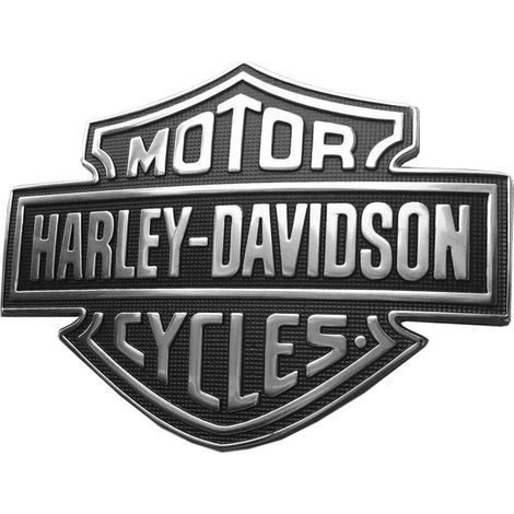 Set mit 2 Harley-Davidson 3D-Emblemen für Motorradtank, Heckfender, Auto-Seitenkofferraum, Metallabzeichen