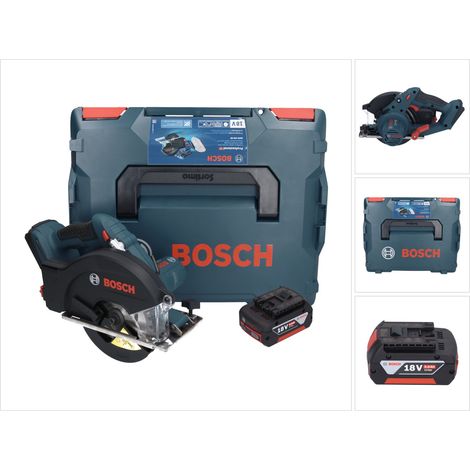 Bosch GKM 18V-50 Professional Akku Metall Handkreissäge 18 V 136 mm Brushless + 1x Akku 5,0 Ah + L-Boxx - ohne Ladegerät
