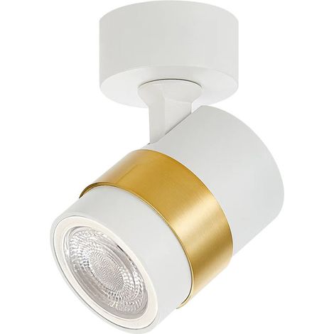 Spot mural Anillo 1xGU10 blanc/or métal Light Prestige (1/5)