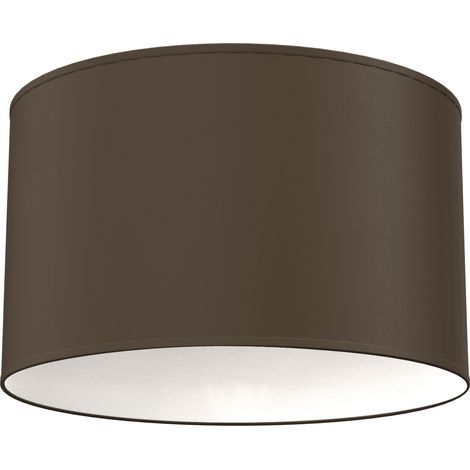 Plafonnier minimaliste marron abat-jour tissu 3xE27 15W Arden Luminex (1/2)