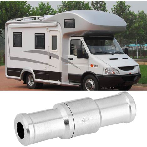 Clapet anti-retour aluminium en ligne droite 12mm, sens unique pour carburant diesel essence liquide air, non retour, pas à pas (1/5)