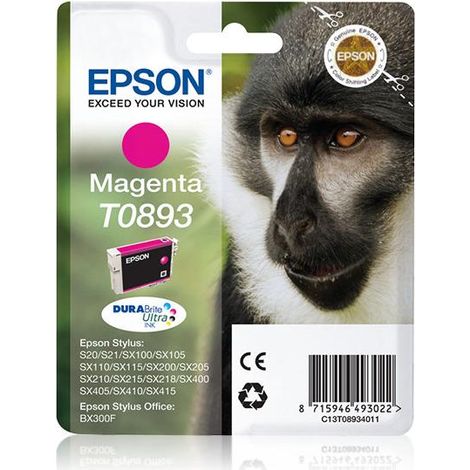 Epson C13T08934021 Cartuccia Ink Jet per Stylus S20 SX100 Magenta (1/3)