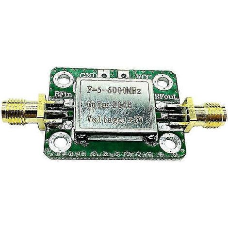 Amplificateur RF large bande 5M-6GHz - design blindé pour hautes fréquences
