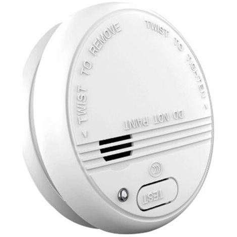 Détecteur de fumée avec alarme sonore et lumineuse (blanc)-Chrom (1/5)