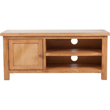 Meuble TV pour Salon - Armoire TV 103 x 36 x 46 cm Bois de chêne solide BV956629 - BonneVie (1/5)