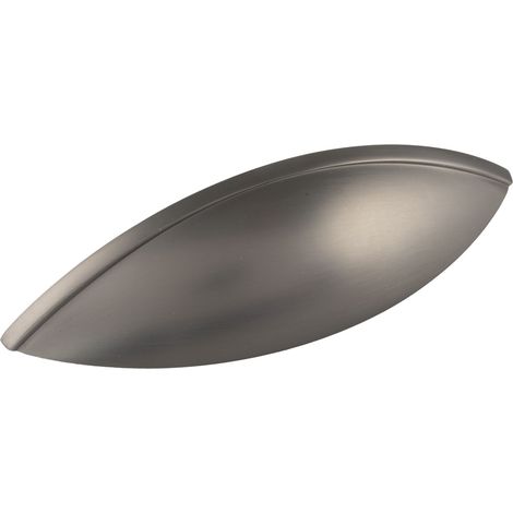 Alles im Griff Muschelgriff Moss zum Aufschrauben Griffmuschel LA 64, Zinkdruckguss grau