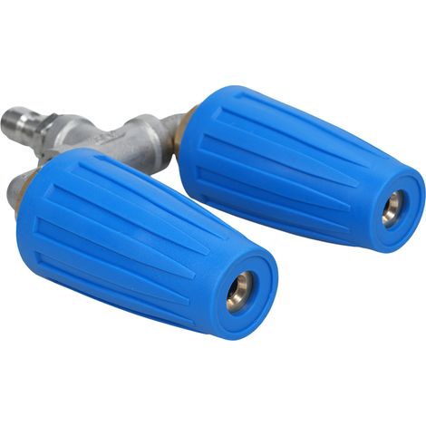 Ugello turbo per idropulitrice, doppio ugello rotante a 360° con connettore rapido da 1/4", orifizio da 2,0", 4-6 GPM, 4000 PSI (1/5)