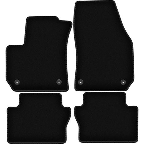 Tapis de sol en velours noir BASIC pour monospace Opel Zafira B (2005-2014)