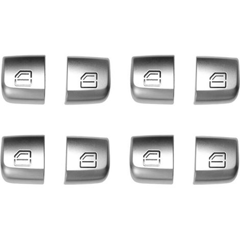 Due tappi per pulsanti di manutenzione dei finestrini Car Master adatti per Mercedes-Benz Classe C telaio W205 e tutti i modelli GLC W253 (modello 2015).