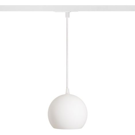 Lampadario COPA per binari monofase vetro opalino 230V E27 28W