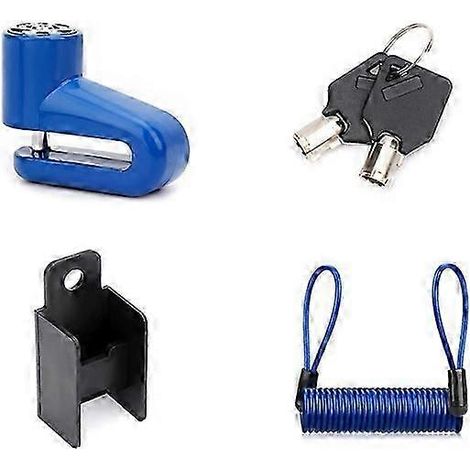 Disque de frein antivol de sécurité pour moto, scooter, VTT, vélo de route, vélo de montagne, disque de frein en acier, antivol de roue (BL1) (1/5)