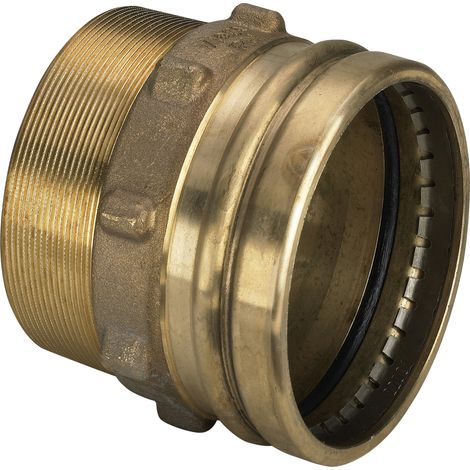 Pièce de transition Sanpress XL 2211XL en laiton rouge 76,1 mm x R2 1/2