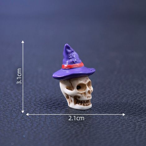 Halloween-Totenkopf-Pärchenfiguren, niedliche DIY-Dekorationen und Accessoires, Miniatur-Tischdekorationen mit Landschaftsmotiven