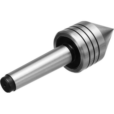 MT2 Cône 60° Rotatif Précision Center Conique Fraisage Tour Machine Accessoires Argent 14cm (1/4)