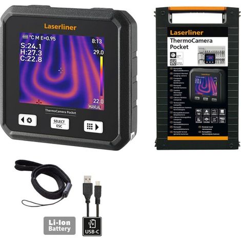 Caméra thermique Laserliner ThermoCamera Pocket -20 à 550 °C 9 Hz (1/5)