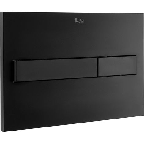 Placa de accionamiento Roca PL7 Dual negro con descarga dual