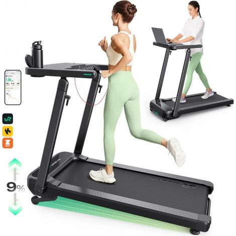 Cinta de correr con mesa de trabajo y ejercicio incorporada UREVO Foldi 3S (1/5)