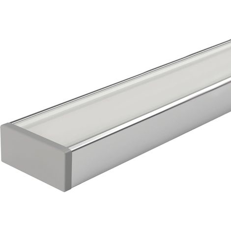 Profil Overlay Leonardo Cache Blanc - LEONARDO - Profil Overlay pour bande LED jusqu'à 20W/m