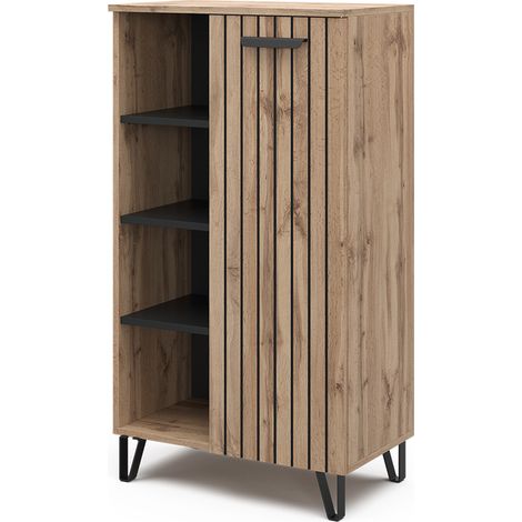 Commode Amber, Marron, 60.2 x 110 cm avec 1 porte, Vicco