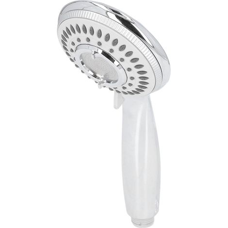 Pommeau de douche G1/2 en plastique anti-obstruction, douchette à main économe en eau avec 4 modes de jet (1/5)
