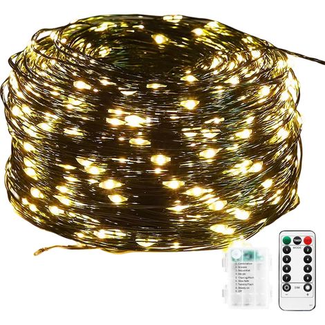 Catena Luminosa LED 100 Lampadine Impermeabile 8 Modalità 10m (1/5)