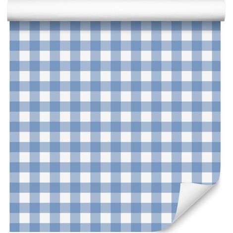 Papier peint à motif tissu bleu azur pour salon et chambre 50x1000 cm (1/5)