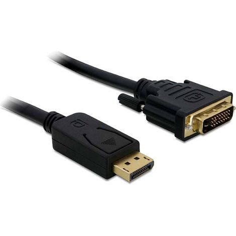 delock 82593 cable DVI negro 5 metros chapado en oro